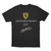 Leclerc 16 Ferrari Logo T Shirt Black