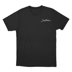 White Signature T Shirt Black